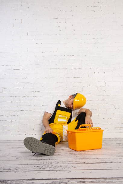 Construction Worker Sleeping On The Job Stock Photos Pictures