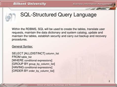 Ppt Sql Structured Query Language Powerpoint Presentation Free
