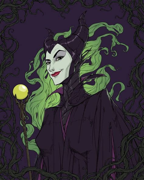 Maleficent Sketchillustration By Chrisables Disney Fadas Filmes De