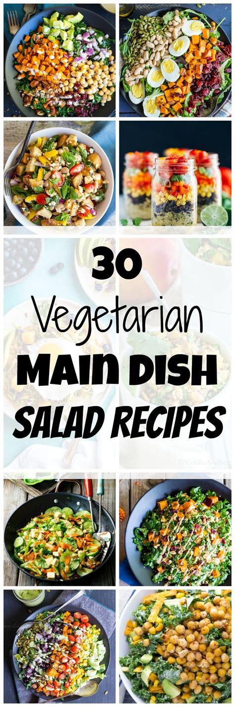 30 Vegetarian Main Dish Salad Recipes For When You Want To Eat Salad