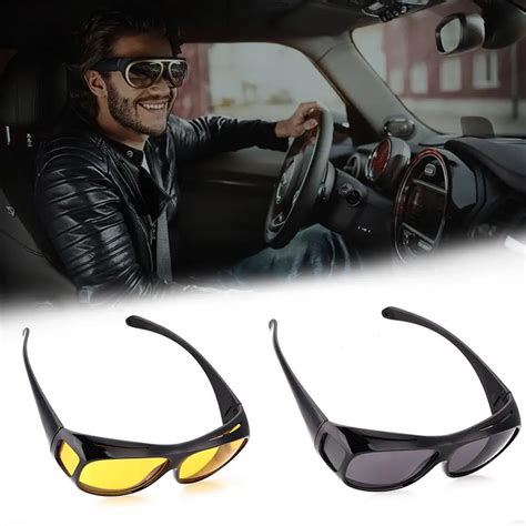car driver glasses hd night vision goggles driving glasses women hd driving sunglasses yellow