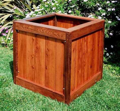 The Sonoma Planters Built To Last Decades Forever Redwood Wooden Planter Boxes Planter