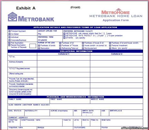 Deposit slip templates for ms word word excel templates. How can an OFW Apply a Housing Loan in Metrobank? - Loan 29616