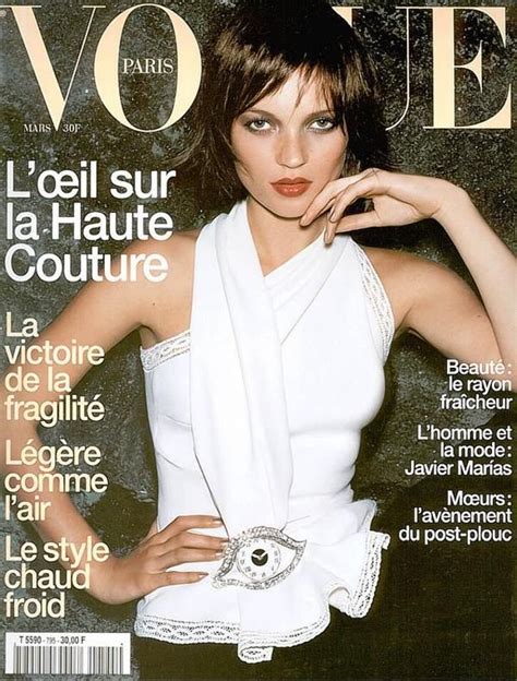 Vogue Paris March 1999 Kate Moss Vogue Magazine Covers Fashion