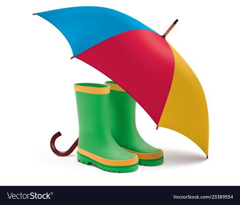 Rain Boots And Umbrella Ar