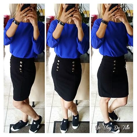 Tendance et confortable vous allez l'adorer pour vos sorties! Un blog de fille: OOTD | Jupe crayon et top bleu roi