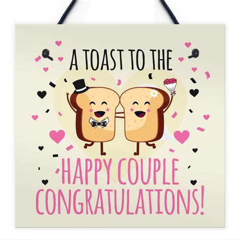 Handmade Wedding Card Bride Groom Congratulations Newlyweds