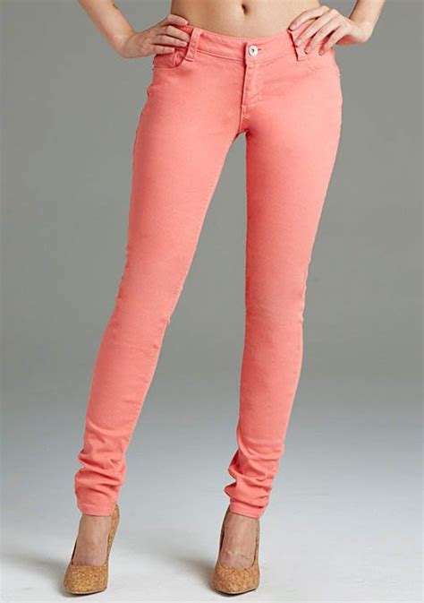 Paris Blues Colored Skinny Jean Grapefruit At Alloy With Images