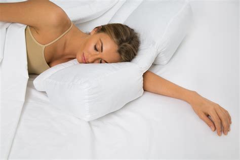 Better Sleep Pillow Gel Fiber Pillow Patented Arm Tunnel Design Improves