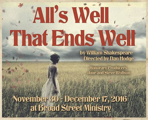 La trama di all's well, ends well (2012). All's Well That Ends Well