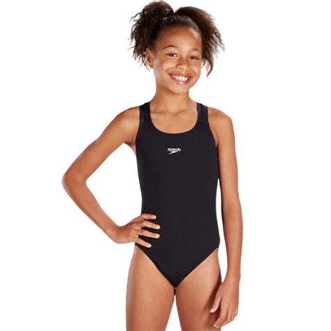 Speedo Essential Endurance Plus Medalist Girls Swimsuit Aqua Swim