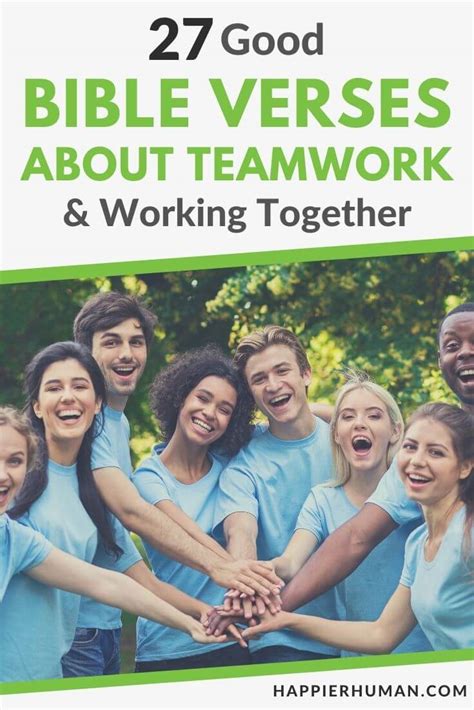 27 Good Bible Verses About Teamwork And Working Together