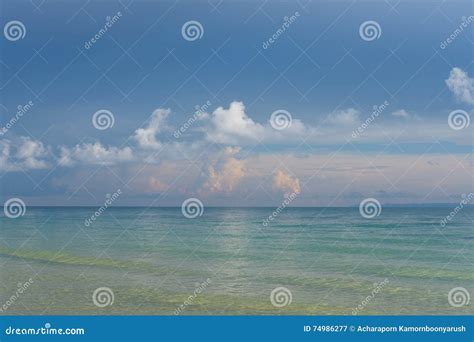Tropical Beach Stock Image Image Of Coast Space Deep 74986277