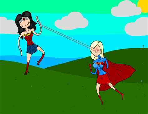 Wonder Woman Vs Supergirl By Holyphat1 On Deviantart