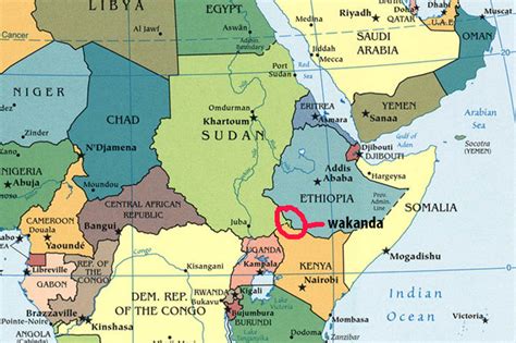 Wakanda Africa Map What Countries In Africa Could Be Wakanda Could