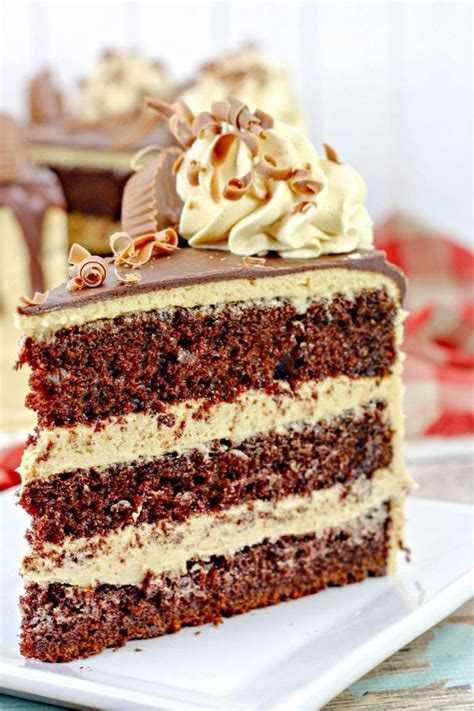 Reeses Cake With Peanut Butter Frosting Baking Beauty