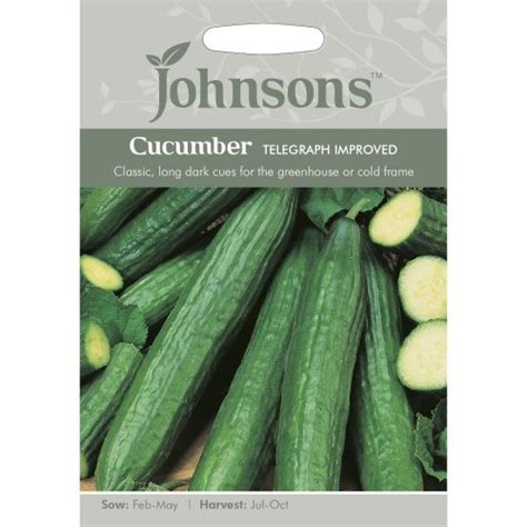 Johnsons Seeds Pictorial Pack Vegetable Cucumber Telegraph