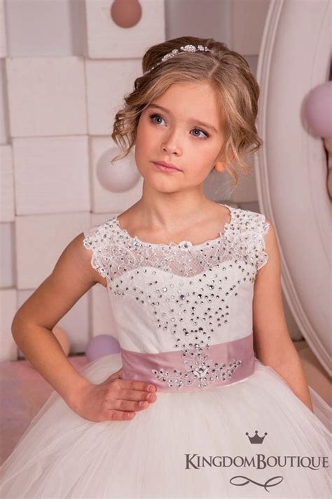 Ivory Tulle Formal Flower Girl Dress For Special Occasion Etsy