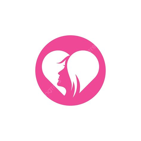 Frau Gesicht Silhouette Charakter Illustration Logo Symbol Vektor Dame