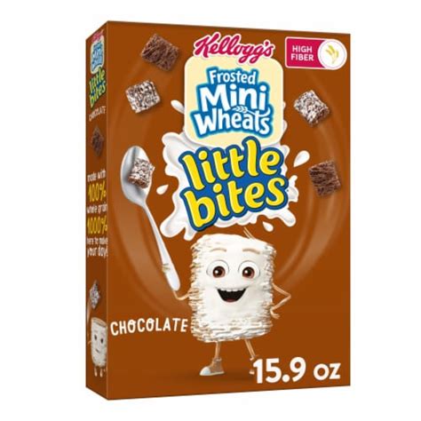 Kellogg S Frosted Mini Wheats Little Bites High Fiber Chocolate Breakfast Cereal 15 9 Oz Fry