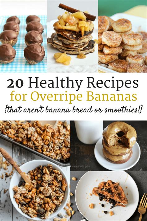20 Healthy Ripe Banana Recipes (that aren't banana bread ...