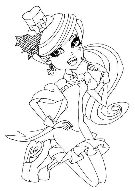 Free Printable Monster High Coloring Pages Scribblefun