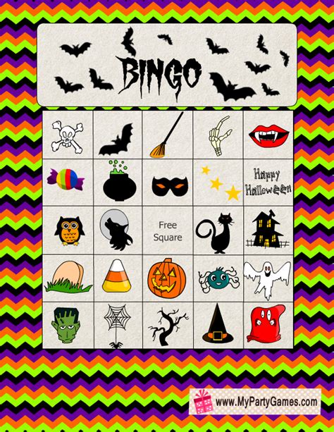 I've put together a set of 12 game cards that are all different along with the cards to draw to play the game. Free Printable Halloween Picture Bingo Game