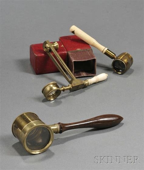 Victorian Hand Held Microscopes Microscopic Vintage Medical Steampunk Decor