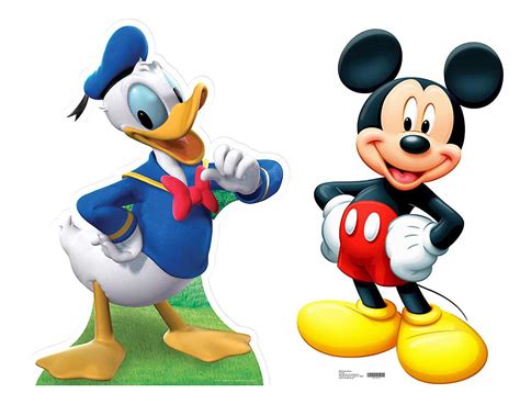 Mickey Mouse And Donald Duck Lifesize Cardboard Cutout Standee Set