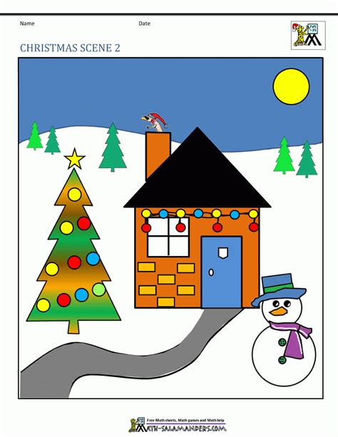 shapes christmas worksheet alphabetworksheetsfreecom