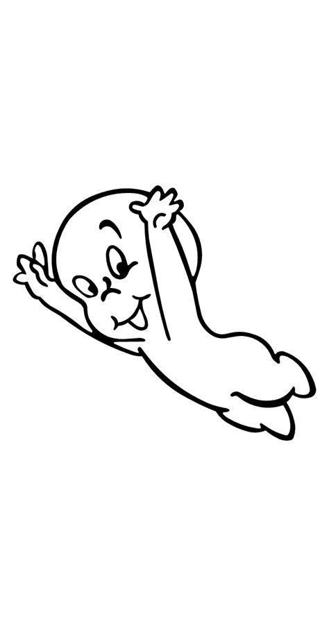 Casper The Friendly Ghost Flying Sticker Casper The Friendly Ghost