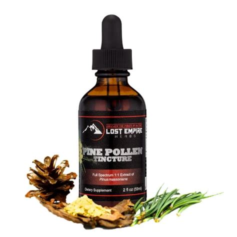 You can also buy pine pollen tinctures ready made from most natural supplement stores. Pine Pollen Tincture (2 fl. oz) | Lost Empire Herbs