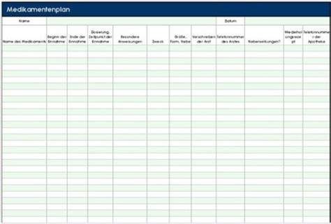 Personlicher blutdruckpass zum ausdrucken wellsana : Medikamenten-Plan ausdrucken mithilfe einer Excel-Tabelle ...