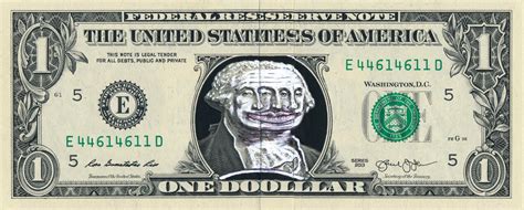 Dollarfaces Overpainted Dollar Notes By Sebastian Bieniek B1en1ek