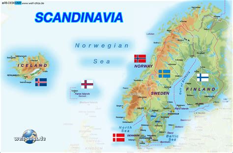 Map Of Scandinavia Region In Several Countries Welt Atlasde