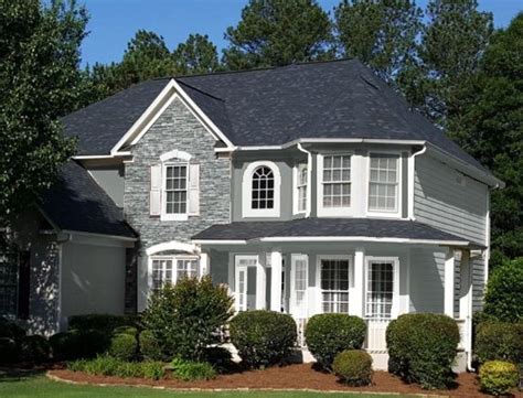 I would love to see pictures of your rooms painted in this color. Sherwin Williams Homburg Gray | House styles, Exterior ...