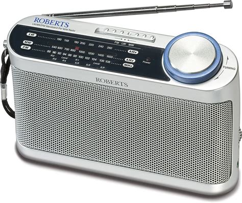Roberts Radio R9993 Portable Lw Mw Fm Radio With Headphone Socket Grey Uk