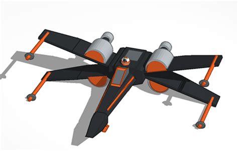 3D Printed Poe's X wing starfighter by mikey99999 | Pinshape