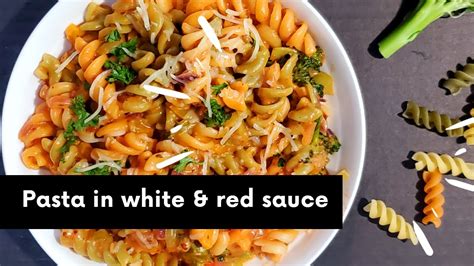 Pasta In White And Red Sauce Easy To Make Italian Style Pasta Youtube