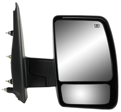 K Source Replacement Side Mirror Manual W Spotter Mirror Textured Black Passenger Side K