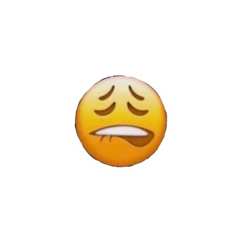 Biting Lip Emoji Png Image Png Mart