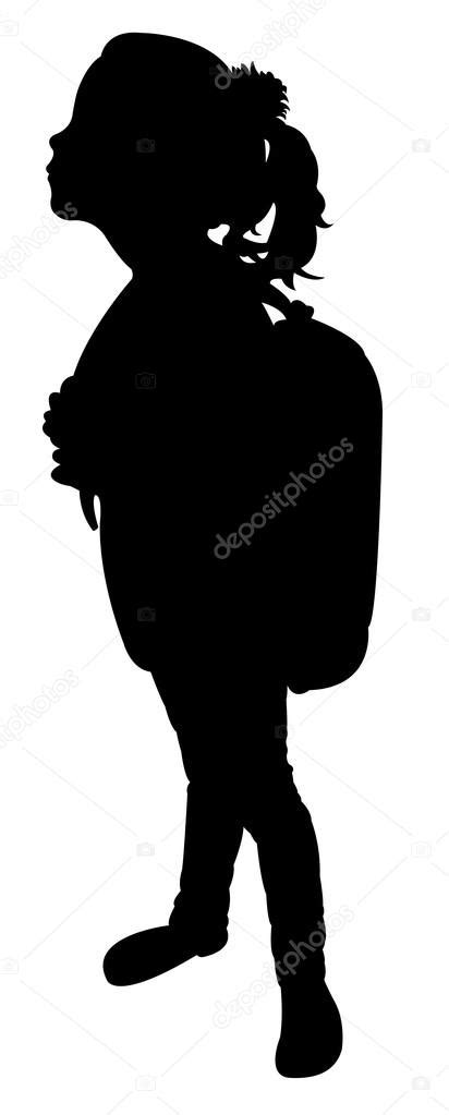 Back To School Kid Silhouette Stock Vector Image By ©drart 65527785