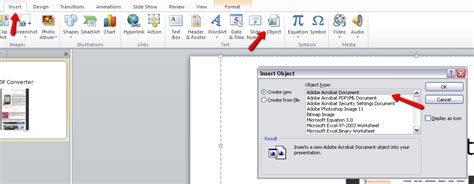I am stuck with adding or embedding videos in the pdf. How to Embed PDFs into Word, Excel and PowerPoint 2010