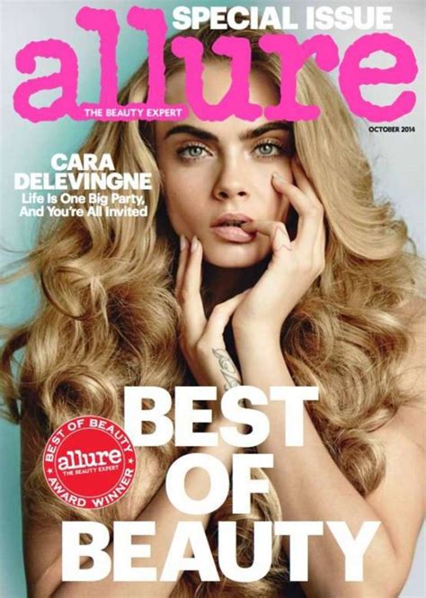 Cara Delevingne Allure Magazine Cover October 2014 Gotceleb