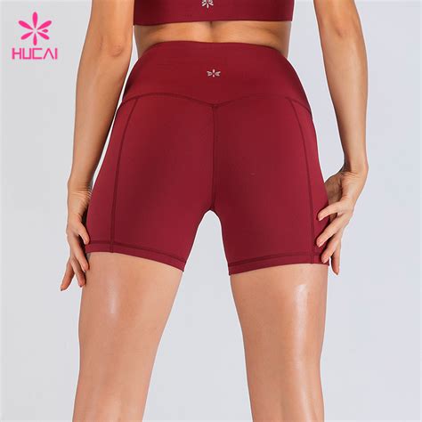 Hot Wholesale Custom Logo Girls Sexy Butt Shape Yoga Shorts For Women
