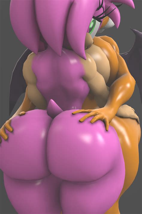 Rule 34 2girls 3d Amy Rose Anthro Areola Areolae Ass Grab Ass Grope Big Ass Big Breasts Big