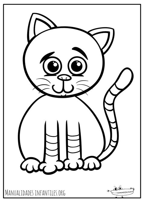 Dibujos De Gatos Para Colorear Para Ninos Para Colorear