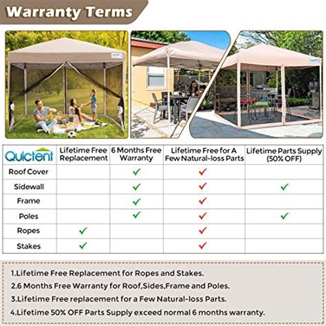 Quictent 10x10 Ez Pop Up Canopy Tent With Mosquito Netting Instant