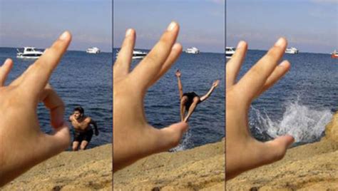 Forced Perspective Photography Optical Illusion Turns Holiday Pictures Into Special Effects