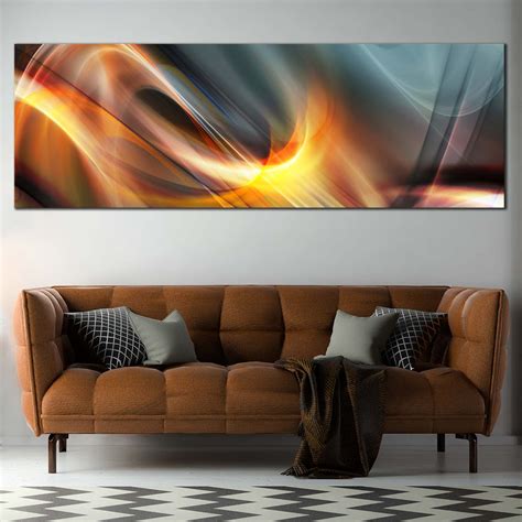 Elegant Abstract Canvas Wall Art Yellow Abstract Patterns Canvas Prin